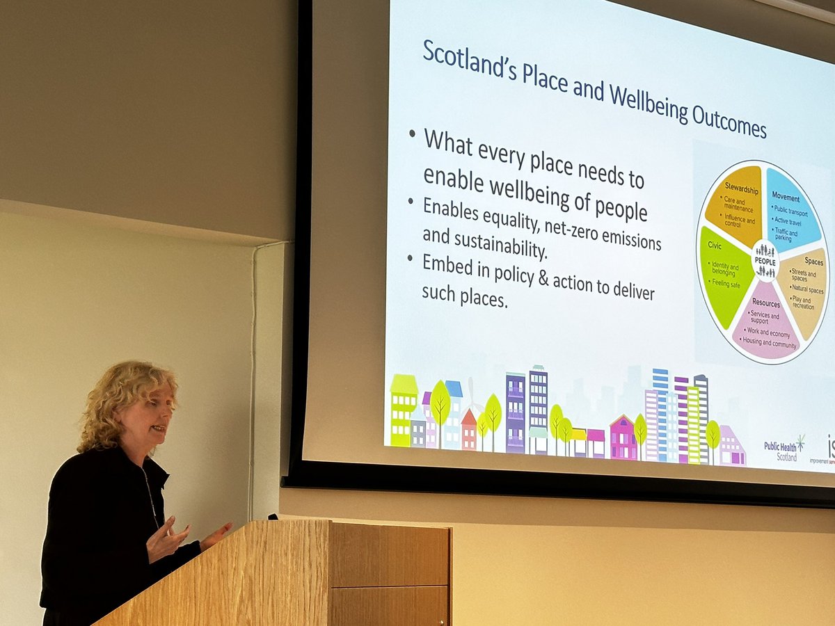 jlrh90's tweet photo. @IreneBeautyman talks Shaping Places for Wellbeing. A fascinating reflection on the purpose of planning (past and present). 

Does the purpose planning tell us anything about what we value as a society? 

#SYPC23 https://t.co/e9lB3LTenl