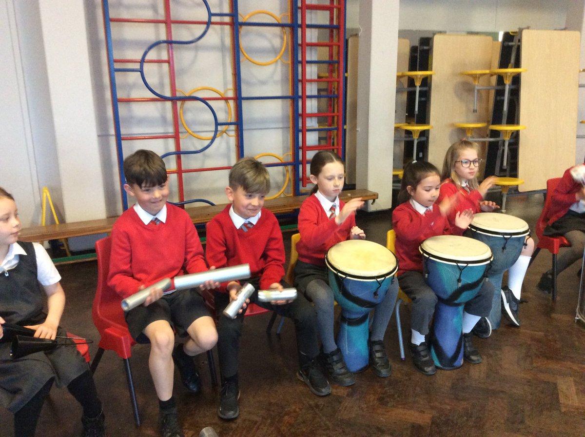HFyear4's tweet photo. Today was our first day with our new instruments, the Samba drums! https://t.co/Mp3MspLsUm