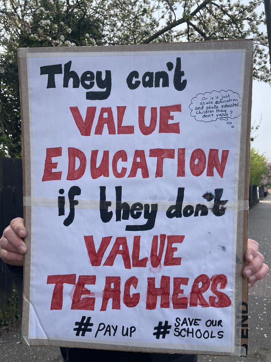 This placard says it best! The government must act! #PayUp #SaveOurSchools