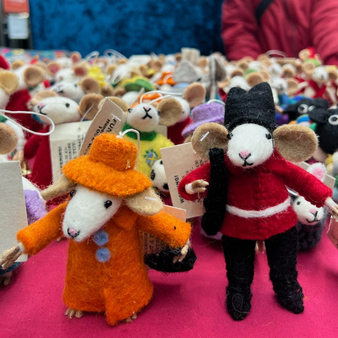 How cute are these teeny little handmade friends from Funky Yak? 🐭 Shop these, along with hanging baby mobiles, finger puppets and more gorgeous gifting at their stand in the trader's market. bit.ly/2uIKH7T