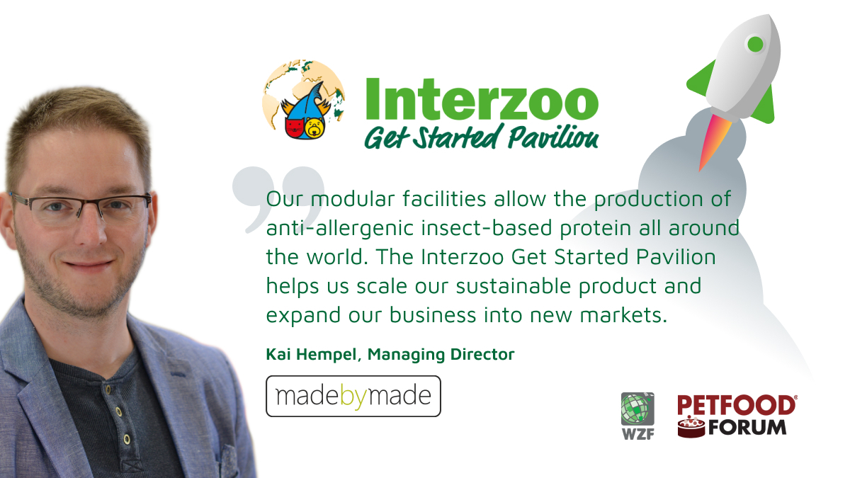 Meet us monday-wednesday at the #PetfoodForum2023 in #KansasCity and drop by the #InterzooGetStartedPavilion (booth 2804) to meet innovative companies💡, #highflyers ✈ and cool ideas 🍦.

#innovation #petfood #interzoo #events #rising #madebymade #alternativeprotein
