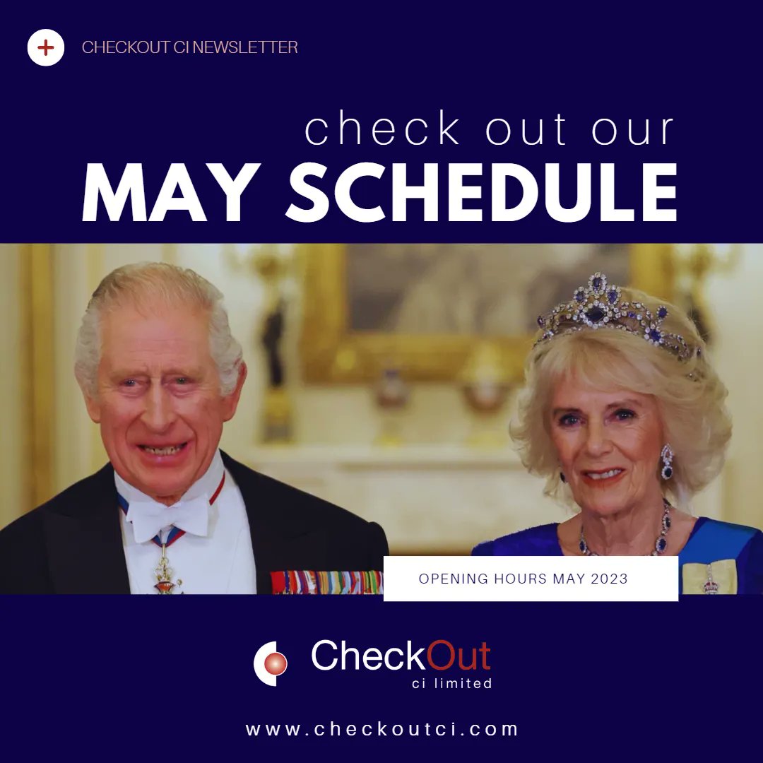 CheckOutCI's tweet image. We want to make sure your business is able to take advantage of all the Bank Holidays, as well as the Coronation of King Charles III. To ensure that you make the most of these special occasions, we have put together a list of our full May servicing hours. buff.ly/444mTYh