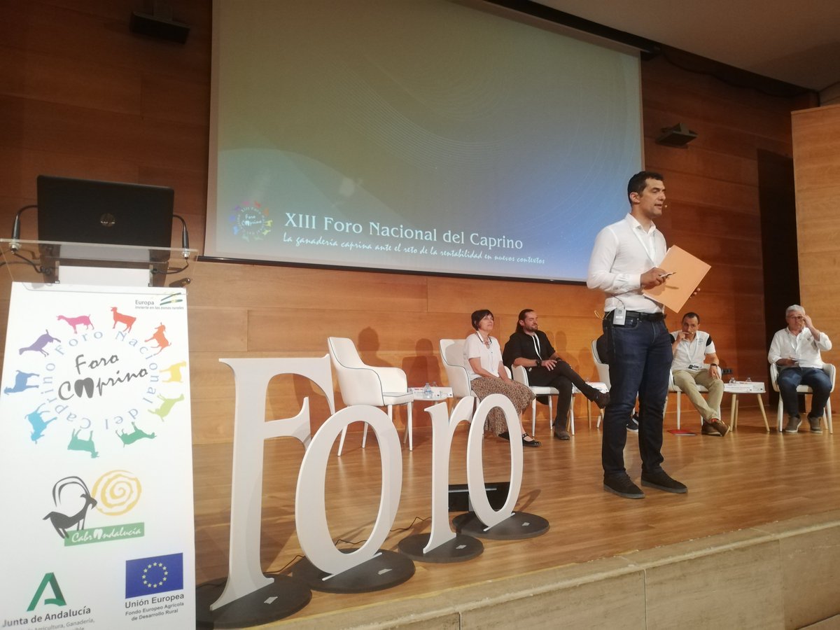 FERIASJAEN's tweet photo. Ya ha comenzado la Tertulia - Debate del XIII Foro Nacional del Caprino en la que participan:
✅ Dña. Ana Grau
✅ D. José Javier Rodríguez Fernández
✅ D. Pedro Martínez
✅ D. Raúl Martínez Fernández
✅ D. Antón Esnal
✅ Modera: D. Christian de la Fe

#ForoCaprino #cabra #jaen https://t.co/f9JYhtbHC9