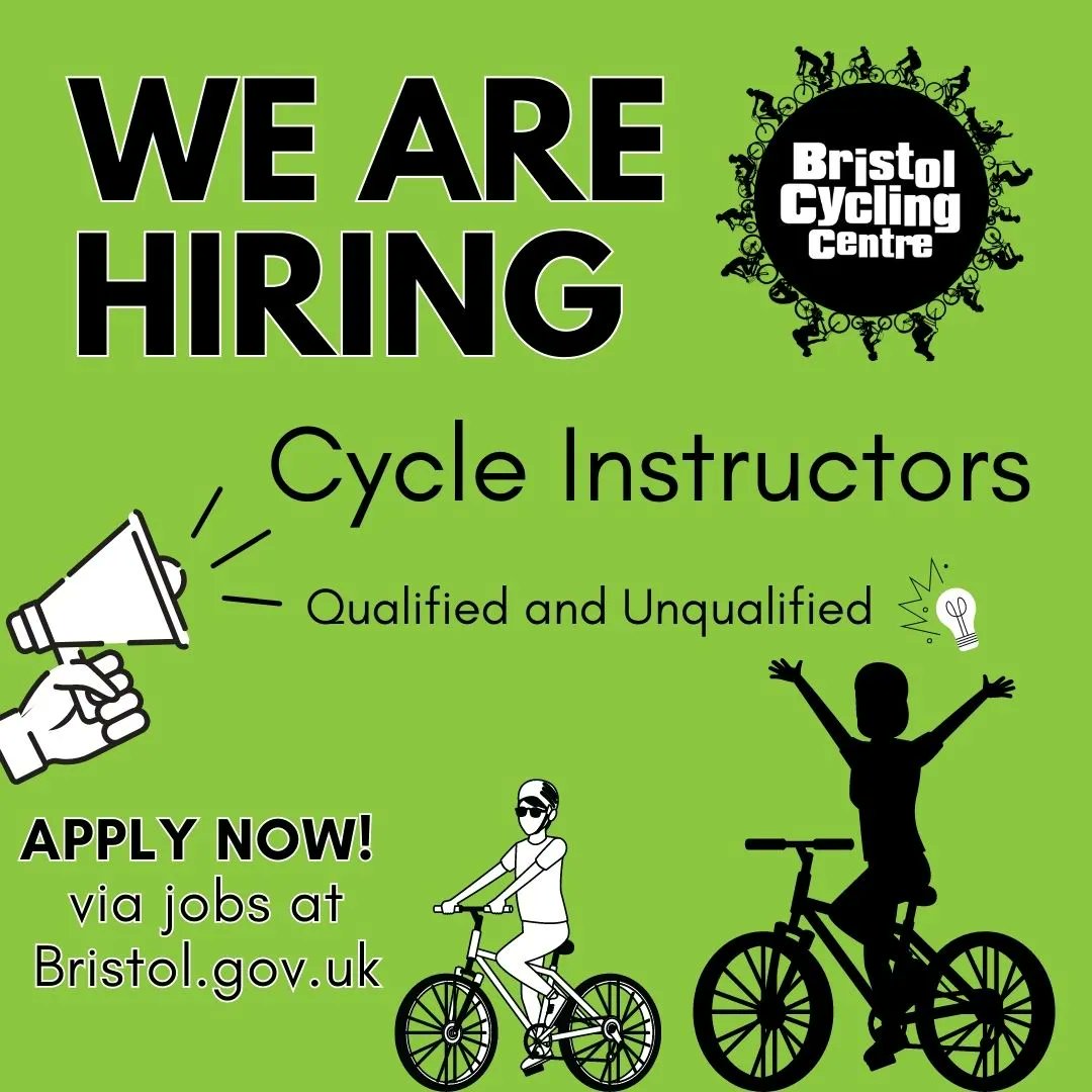 We are hiring Cycle Instructors. Know someone who is looking for a new #challenge? Why not share this with them or apply yourself and join our team helping to bring joy to people learning and enjoying cycling. #applynow #HIRINGNOW #Jobs #Bristoljobs #cycling #work