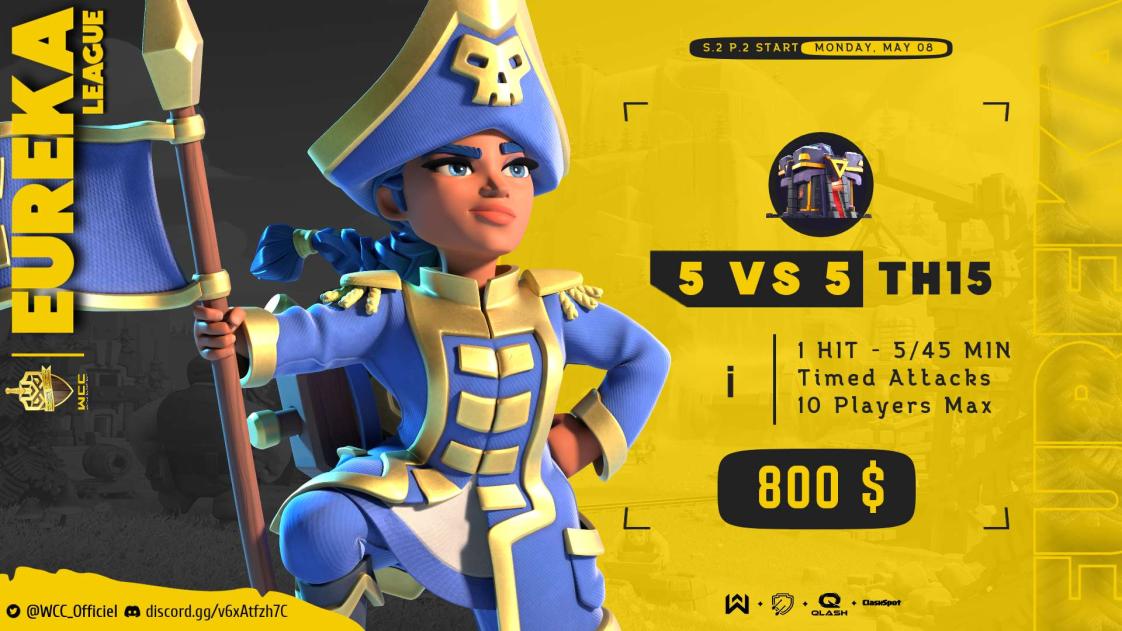 WCC_Officiel's tweet image. Only 5 days left to register in WCC - Season 2 - Part 2.

At the moment: 250 teams registered in Eureka L/ 67 in Venus L.

In visual below the 32 invited teams in Eureka League.

Registration closes Tuesday, May 02 at 14:00 UTC.

 discord.gg/v6xAtfzh7C