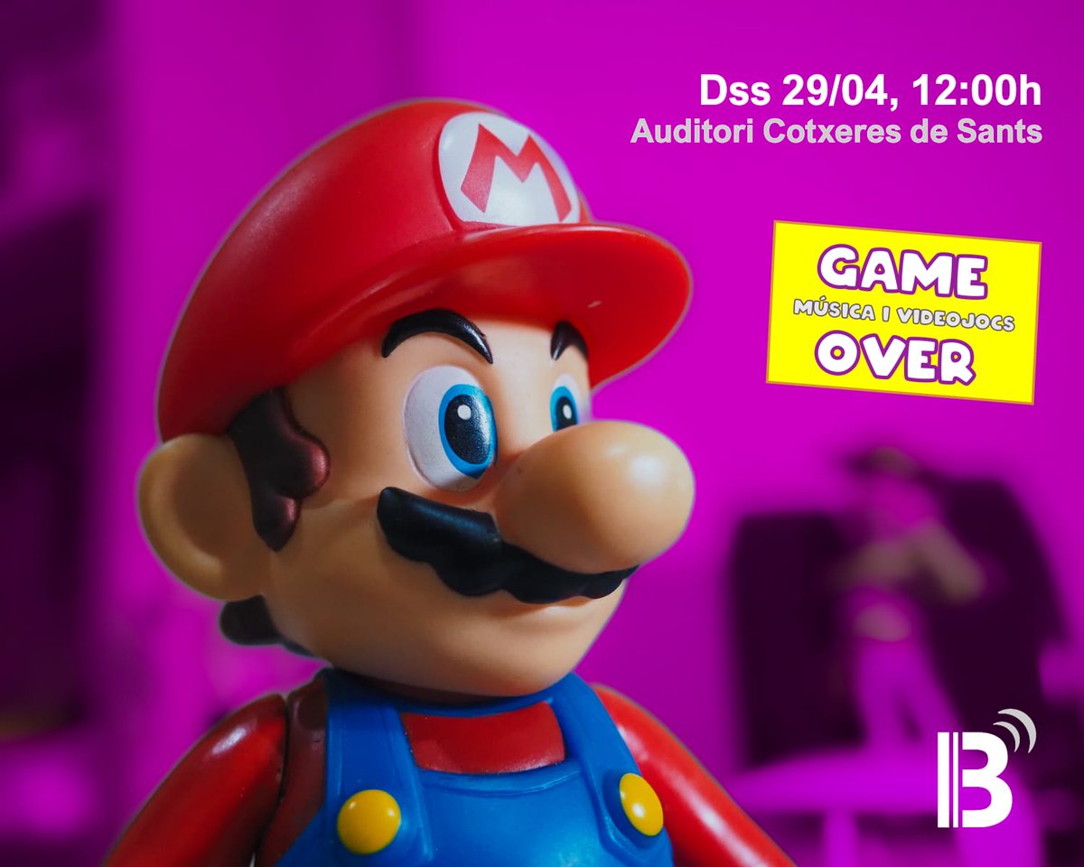 amandreuenca's tweet photo. El proper dissabte 29 d'abril la Banda Simfònica de Barcelona oferirà un concert de música de videojocs (amb banda, cantants i projecció) a l'auditori Cotxeres de Sants. Us hi esperem! Reserva la teva entrada gratis i vine disfressat! https://t.co/SVPoCN34H4 https://t.co/SxBMr3BpAr