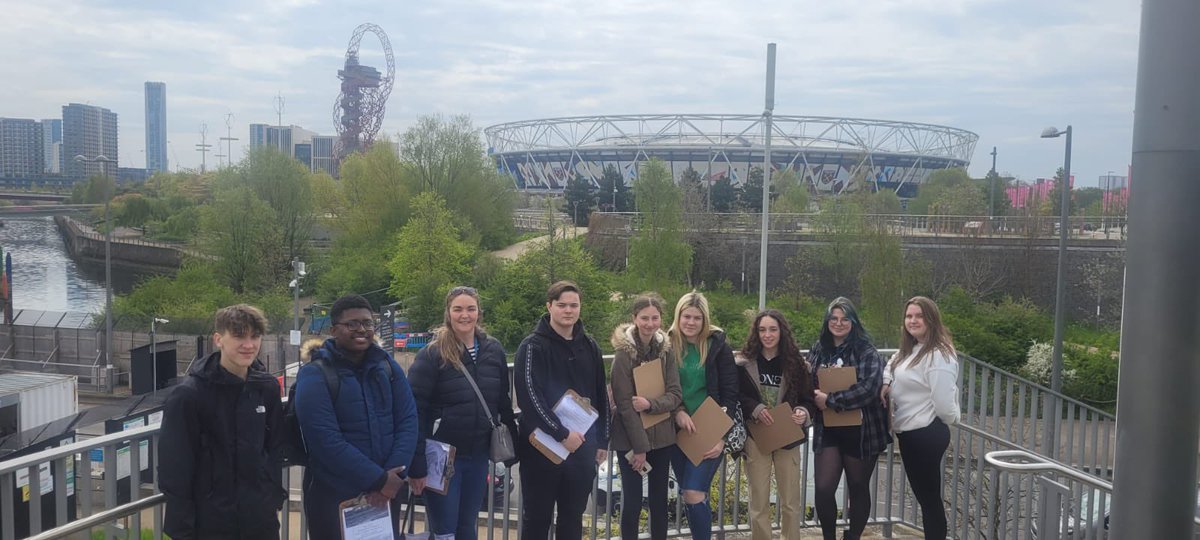 MilHums's tweet photo. Year 12 and 13 geographers are enjoying exploring the Queen Elizabeth Olympic Park on their field trip today. 
@MCA_Six @MilCollege https://t.co/COX7ZL93II
