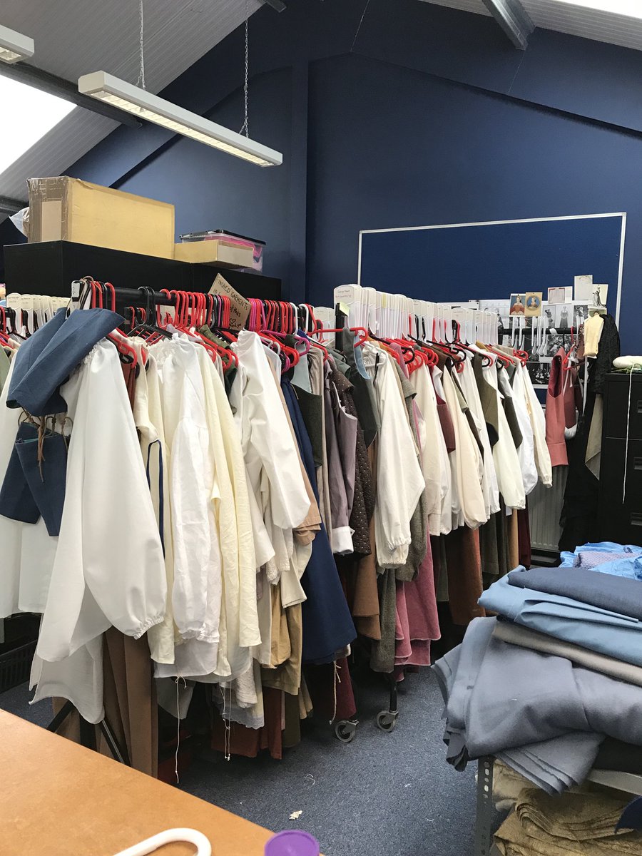 JanethullJanet's tweet photo. Sew incredible the first full rail of #tudor costumes ready for fittings very soon for #sovergein ⁦@YorkTheatre⁩ thanks to our small army of volunteer stitchers. https://t.co/PzdrFu8Agr