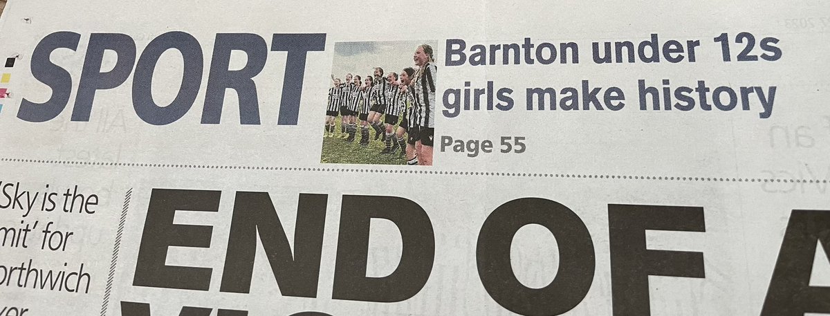 BarntonJuniors's tweet photo. Great work from Mike & the team @NorthwichNews
#supportinglocalclubs 🙌🏻⚽️ https://t.co/Go1rGecHsV