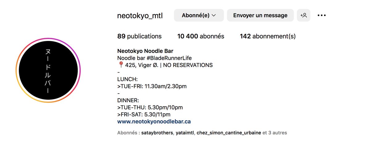 sophiedurocher's tweet photo. 1. Tu entends parler d'un nouveau resto de nouilles japonaises. 2. Tu vas sur la page Facebook du resto. 3. Tout est en anglais. 4. Tu vas sur Instagram, English Only. 5. Finalement, tu décides de ne pas aller manger là. On nous prend pour des nouilles. #onenparlealoqlf https://t.co/CMZXpEYJ53