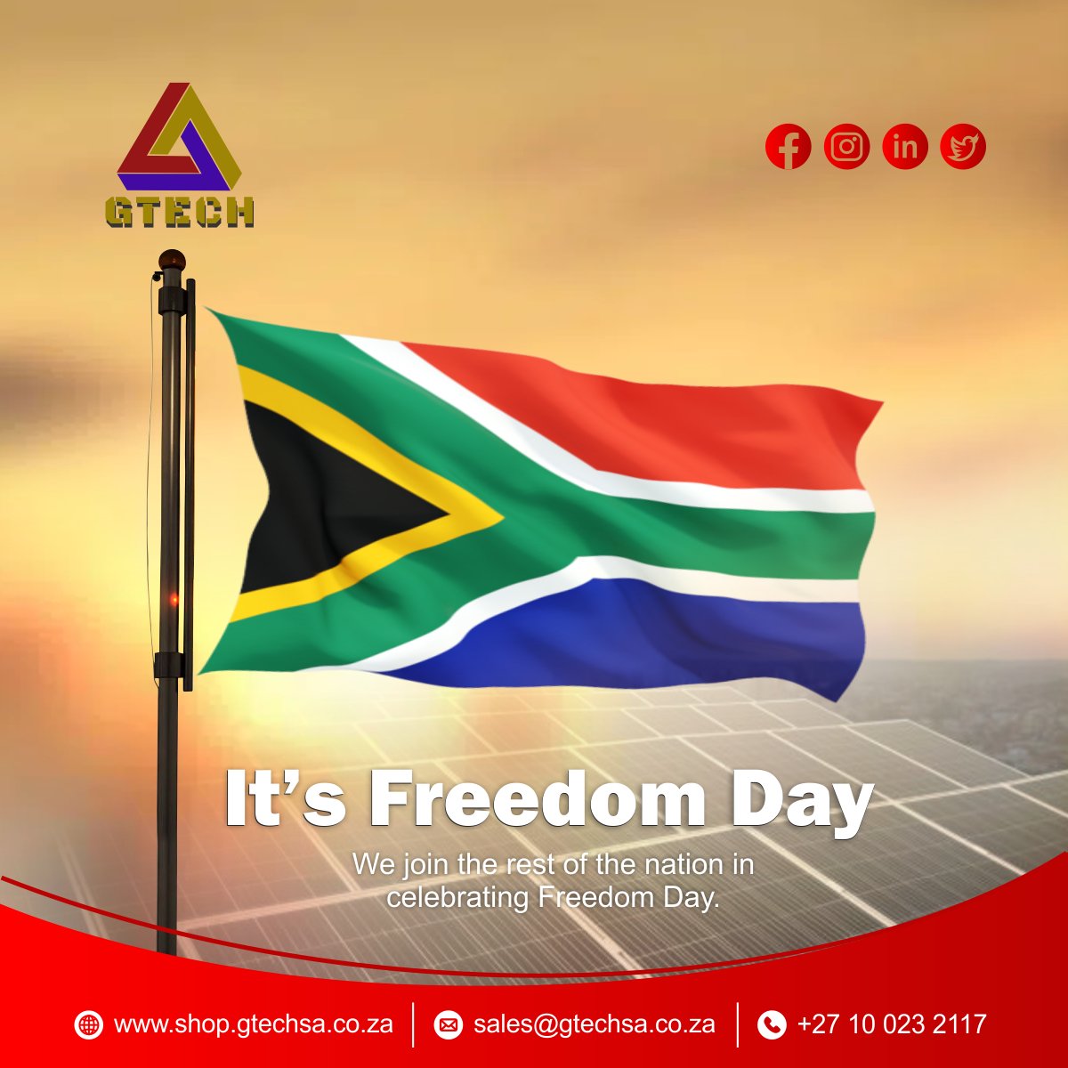 Gtechsa27's tweet photo. “Freedom gives you the right to Uninterruptible Power Supply and to use it at your own terms.” Never let anyone take away your freedom.

#HappyFreedomDay! https://t.co/Kbi1WWh5iQ