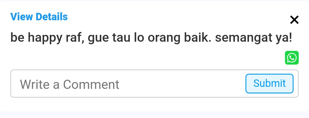 gue harap orang yang ngirimin ini juga bahagia, thank u ya
