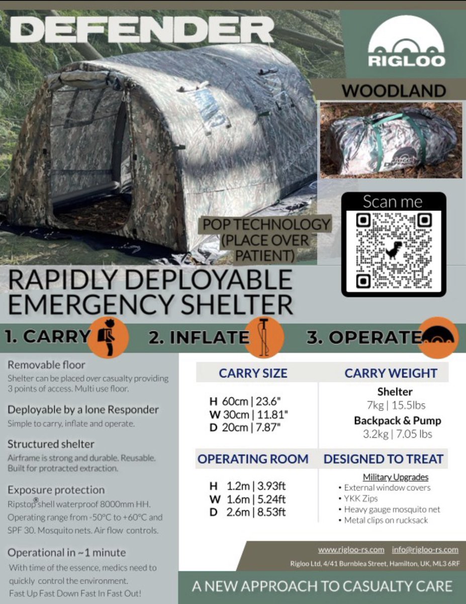 rigloouk's tweet photo. In stock now. 🪖⛑️💪🏼
Info@rigloo-rs.com
#tccc #military #army #medicaldevices #prehospitalcare #remotemedic #frontline https://t.co/F5P8t8ZZBF
