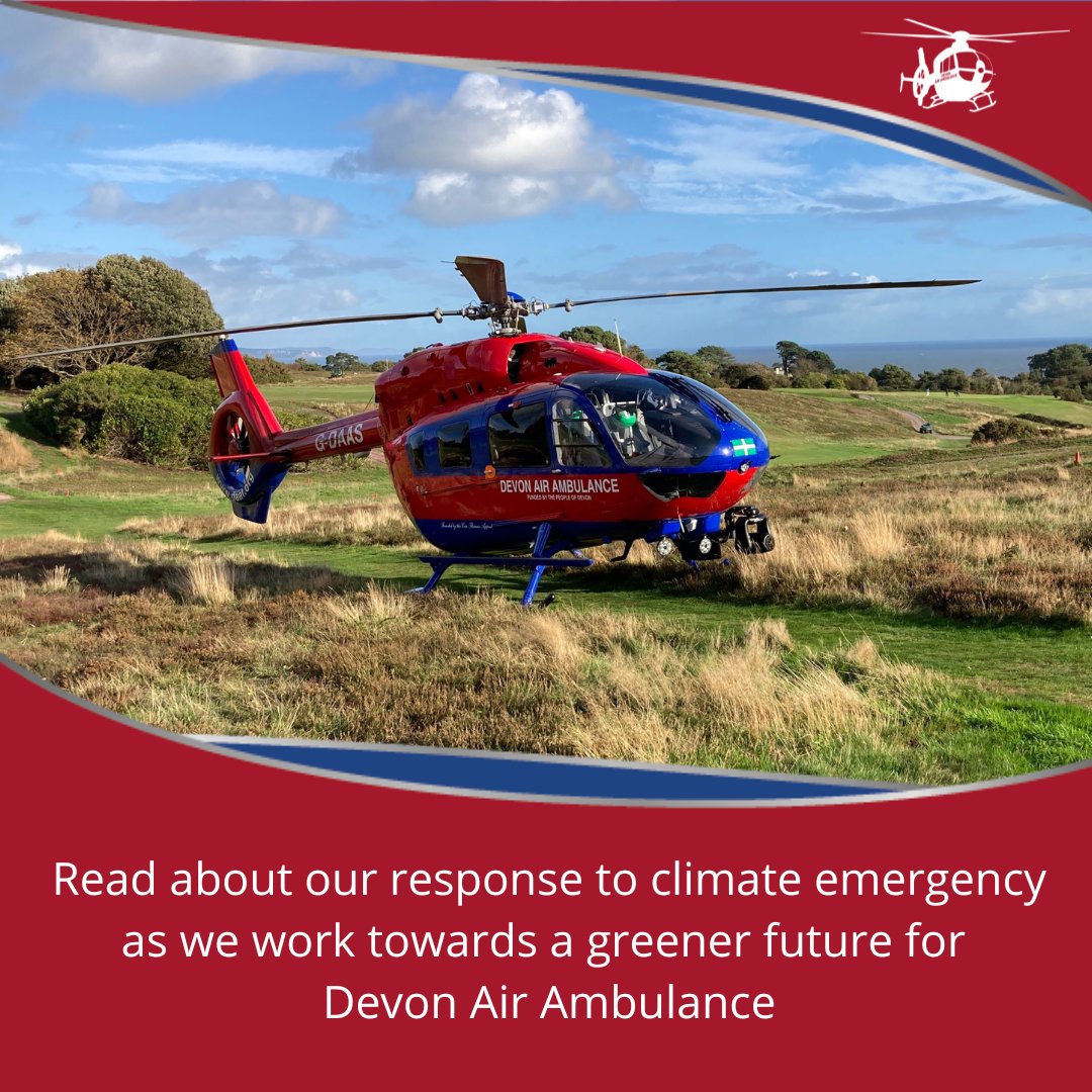 DevonAirAmb's tweet photo. Our Board endorsed the @devonclimate Emergency Declaration in 2021, and since then we have been working towards a greener future for Devon Air Ambulance. Read more here: https://t.co/XRlaNIBXEu...
#DevonClimateEmergency #Sustainability #GreenerFuture #ClimateControl https://t.co/Apdcv1BXSP
