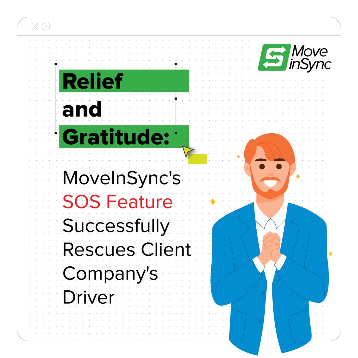 moveinsync_mis's tweet photo. At @moveinsync_mis, client employee and driver partner safety is a top priority. We continually improve safety features for reliable assistance. We are proud to work with safety-focused clients.
#MoveInSync #SafetyFirst #SOSAlert #DriverSafety https://t.co/lcgHzwPS97
