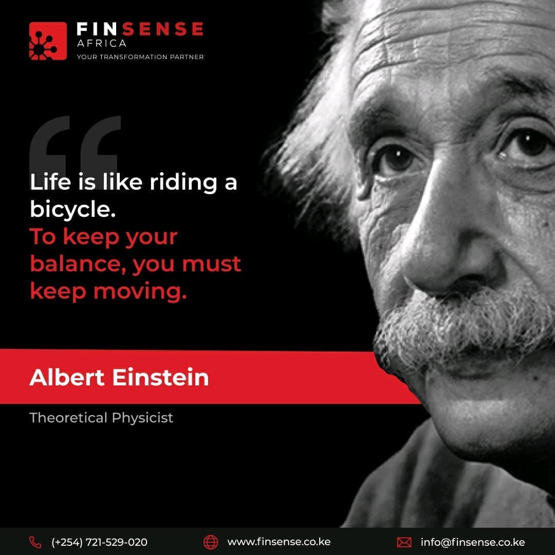 Albert Einstein is largely regarded as one of history's greatest physicists. 

@FinSenseAfrica  @ijsumra 

#alberteinstein#bankingindustry #bankinggrowth #businessleader #digitalbank #digitaltransformations #digitalserviceprovider #finsense #africatech #Kenya #africa