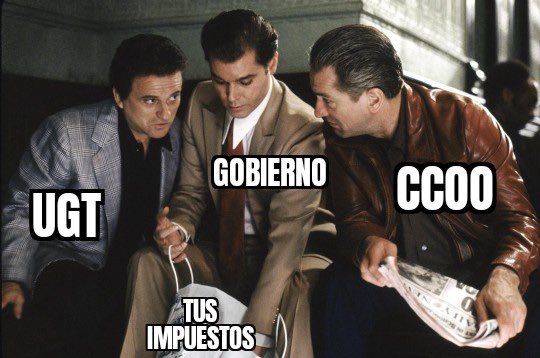 CapitnEspaa10's tweet photo. @PabloCamPiq @UGT_Comunica @CCOO @CongresoEscucha Lo peor, es que ya tienen todo #repartido
Antes de la Legislatura, sólo los Sindicatos recibían en PGE aprox 9.000.000€/año este año y para ‘preparar todo’ reciben 36.000.000€/año (PGE23+Xtras)
¿Para cuánto tiempo les han dado estas Subvenciones? 🧐
¿Y el Informe Motivado? https://t.co/hGGu1851bu
