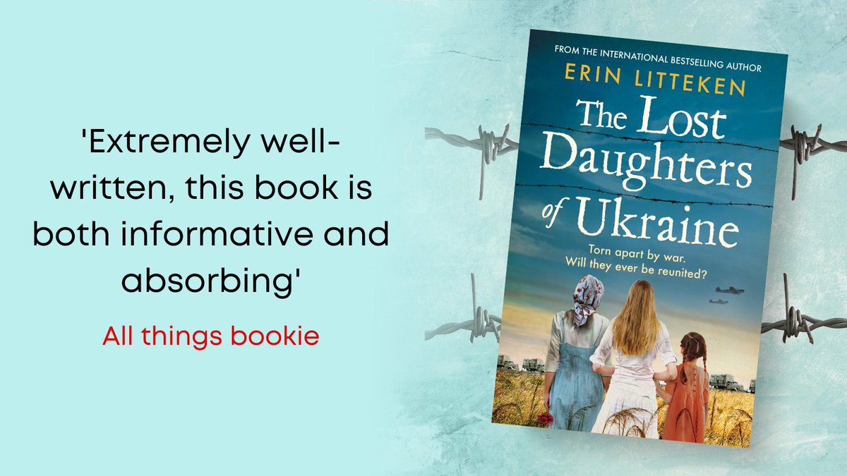 BoldwoodBooks's tweet photo. 'Extremely well-written, this book is both informative and absorbing' says @julieryan18 about #TheLostDaughtersOfUkraine by @ErinLitteken https://t.co/uzE9pYhAqP
Pick up a copy today ➡️ https://t.co/vc5BcwQryV https://t.co/W4e1cMVRq1