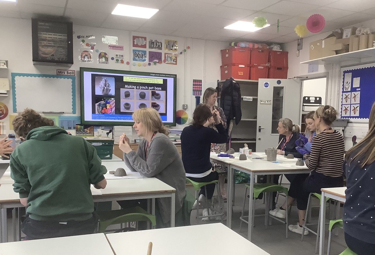 The second ESLP teacher event of the term proved a boost to teacher wellbeing, as well as a useful sharing of pottery and ceramics techniques for the classroom. Teachers from Furzefield, StJohn's, Audley, Caterham, St Francis and Clifton Hill