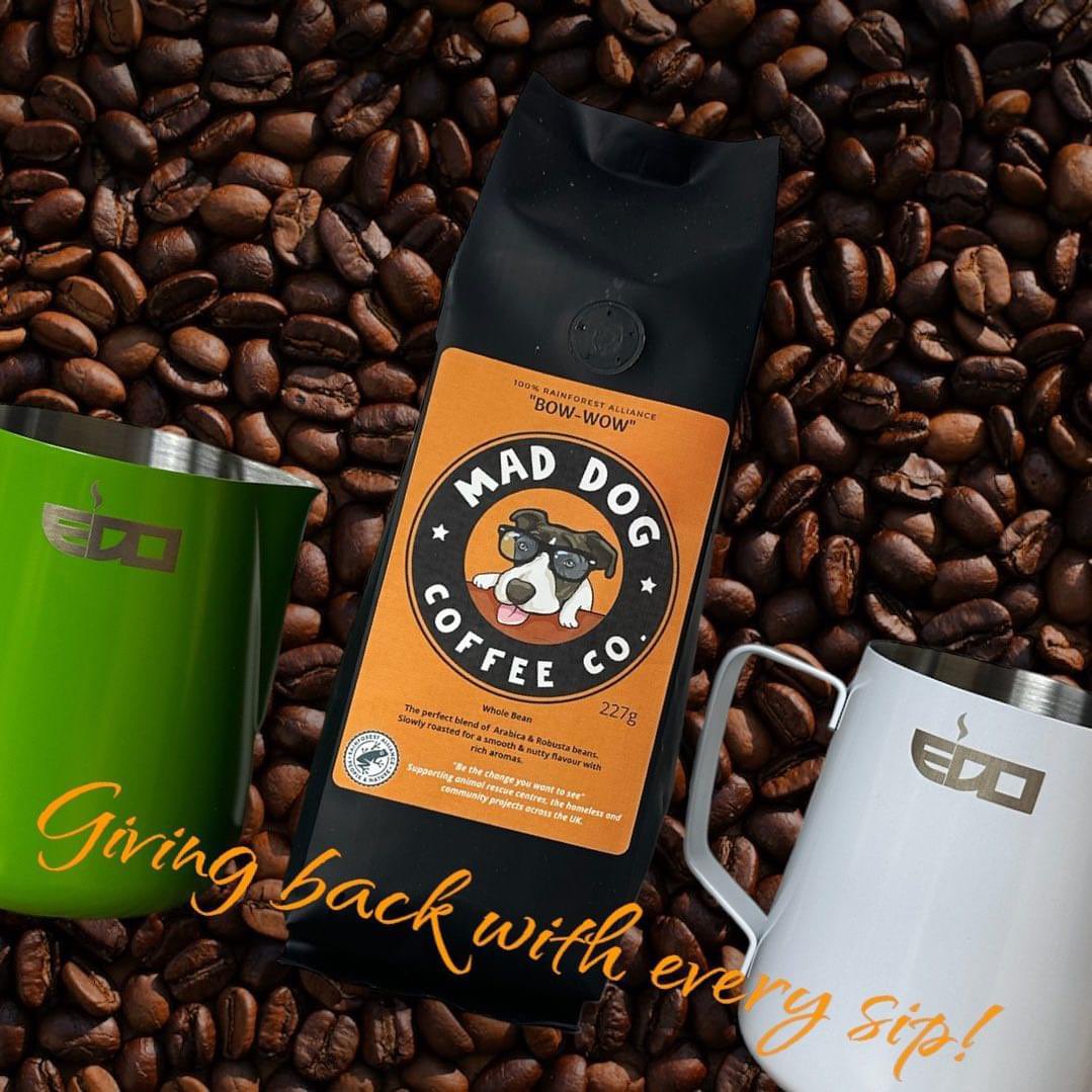 What makes us different to the others… let me tell you!!! Great tasting coffee that supports animal rescues and the homeless. #bethechangeyouwanttoseeintheworld🌎 #givingback #greatcoffee #greatcustomers #greatcausesarethebestcauses⭐️⭐️ #maddog