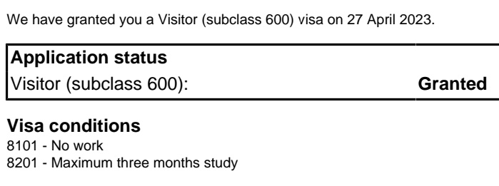 miya_pastel1's tweet image. ビザ取れた～資金証明とかも特に出さず、3日でおりた。10月末までメルボルンにおります。 #subclass600