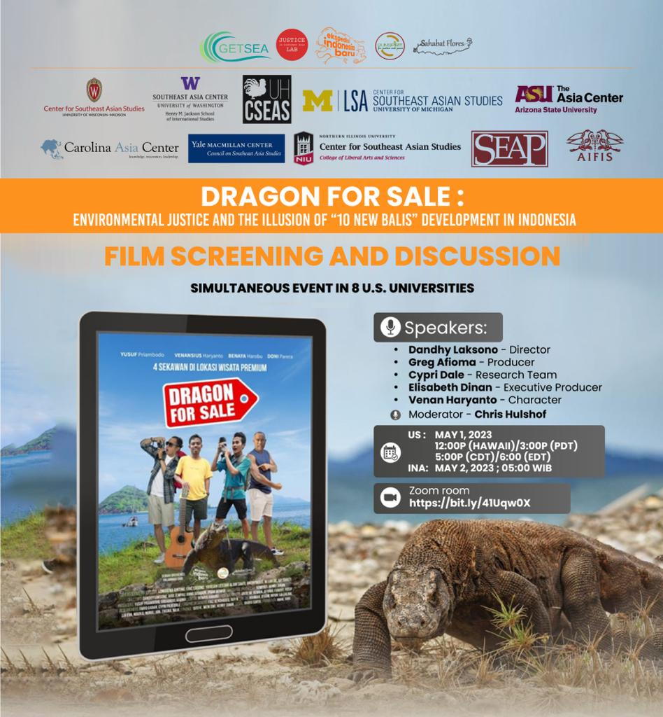 Selain di forum2 bioskop warga di seluruh Indonesia, film #Dragon4Sale tayang di 8 Universitas di Amerika. Film ini bercerita ttg Komodo dlm konteks pariwisata super premium dan #10BaliBaru. Saksikan jg di @Rangkai.id