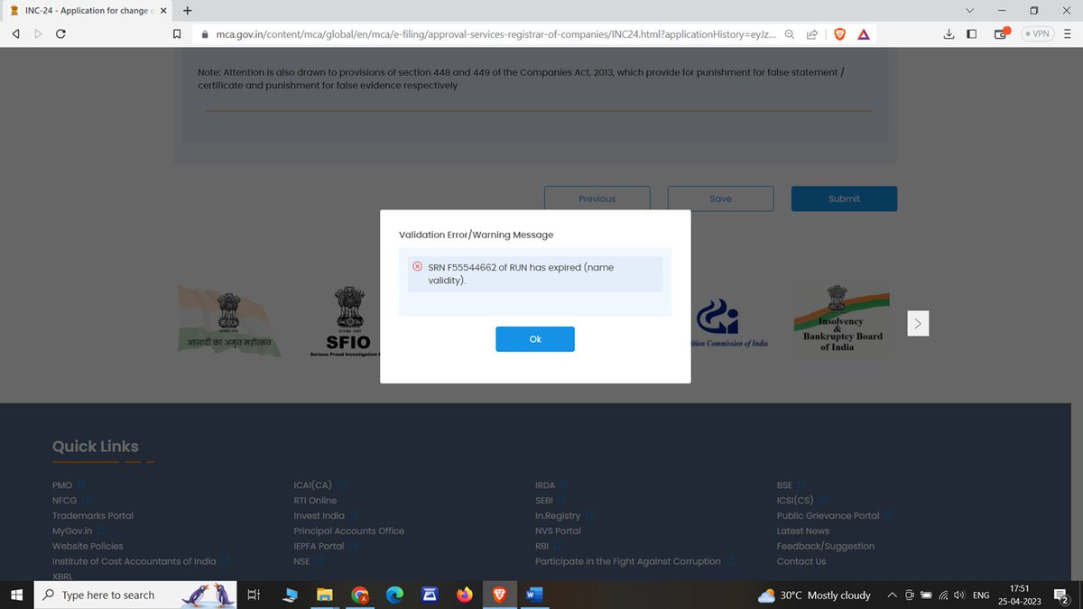 ashwinhkumar's tweet photo. Now when we try to resubmit the form with relevant submissions we are unable to do so bcoz the error is coming as the name challan filed through RUN has expired. Please link the challan so that we can resubmit. https://t.co/GH8Syo4g6F