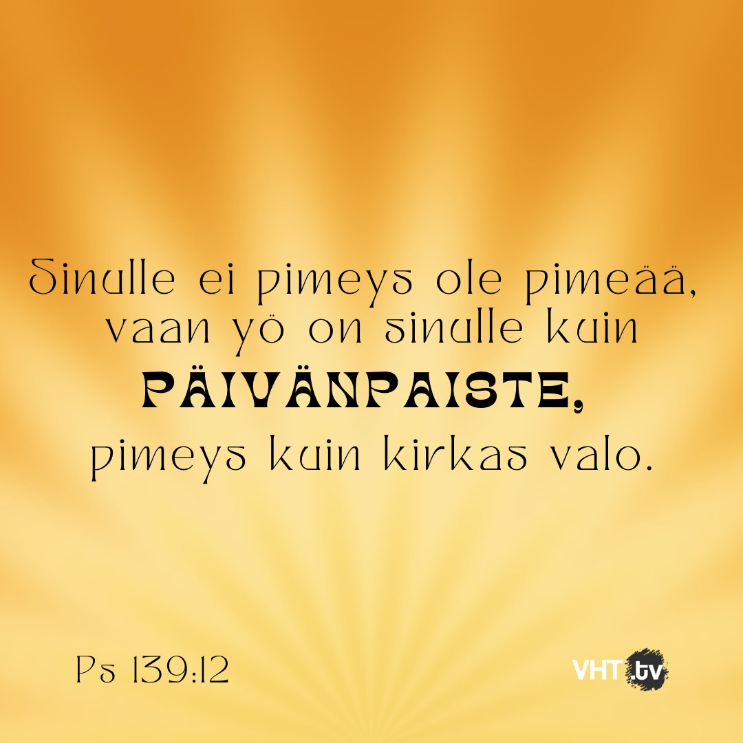 vht_tv's tweet photo. Mitä tapahtuu pimeydelle kun Jumala tulee sinne? Mitä kuolemalle, kun sen Voittanut tulee paikalle? 

Jokaisen ihmisen kuuluu saada edes kerran kohdata se ylösnousemusvoima, joka ajaa pois kaiken kuoleman elämästämme. Ajan kanssa myös olosuhteet joutuvat taipumaan totuuden alle. https://t.co/rRHsAMrxt4