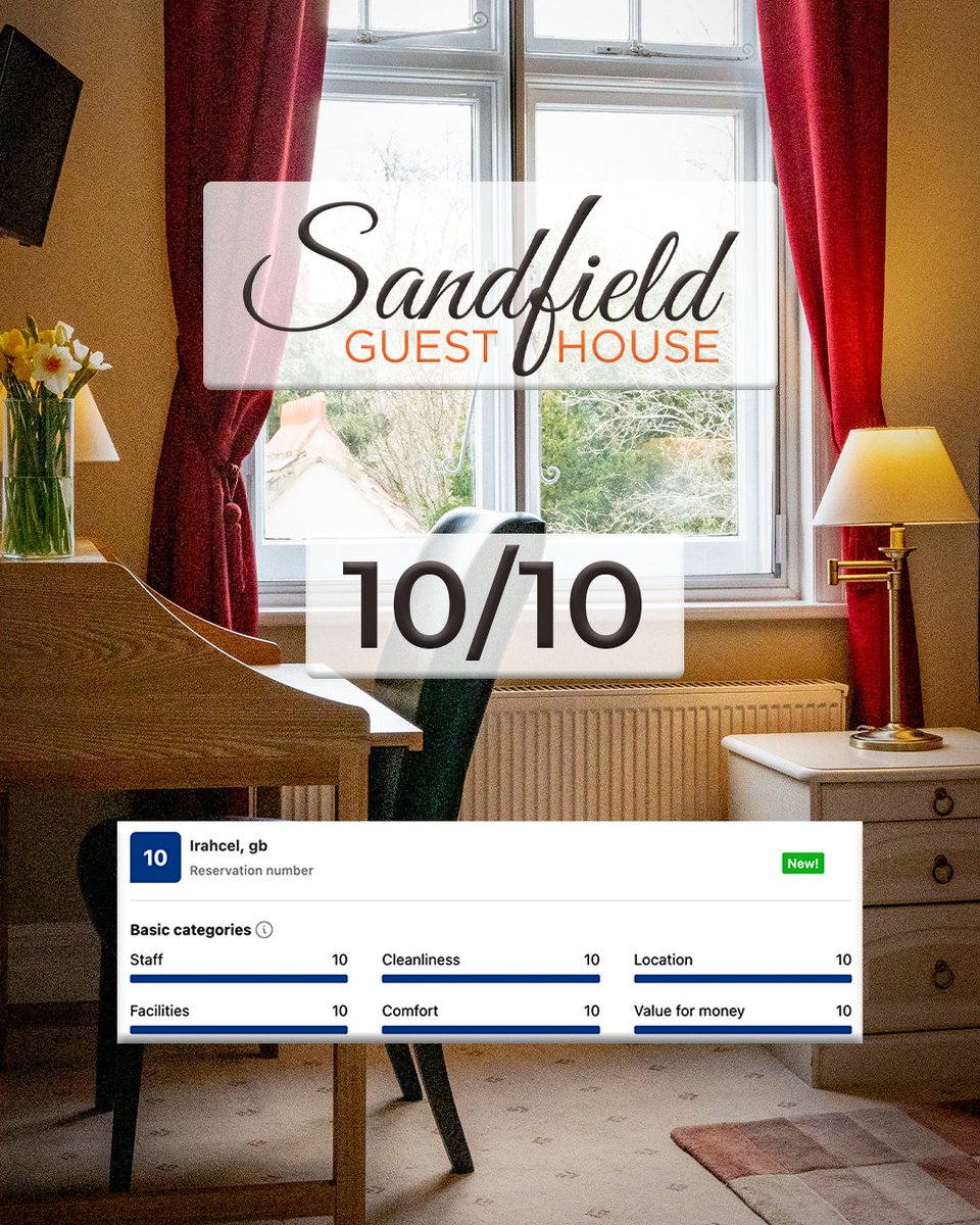 SandfieldGHouse's tweet photo. 👌 The BEST place to stay in Oxford this Summer?⁠
⁠
🏆 At TripAdvisor's No. 1 Guest House in Oxford

🔗 See what our more chatty guests had to say &amp; check out EVERY SINGLE REVIEW EVER: https://t.co/CcC8he31Rg https://t.co/epFH1F4RR2