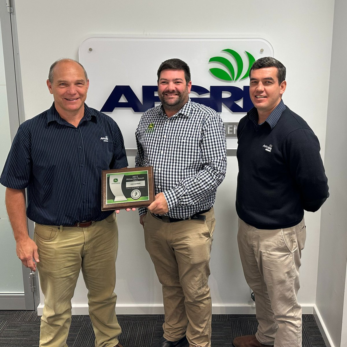 AFGRI Equipment Australia (@afgriau) on Twitter photo This week AFGRI Equipment was recognised by <a href="/JohnDeereAUNZ/">John Deere (AU, NZ)</a> as a Platinum dealer in Finance. Receiving this award for 2023 is a privilege as it shows our commitment to providing our customers with solutions to improve their operations.
#AFGRI #JohnDeere #supportinglocalcommunities This week AFGRI Equipment was recognised by <a href="/JohnDeereAUNZ/">John Deere (AU, NZ)</a> as a Platinum dealer in Finance. Receiving this award for 2023 is a privilege as it shows our commitment to providing our customers with solutions to improve their operations.
#AFGRI #JohnDeere #supportinglocalcommunities