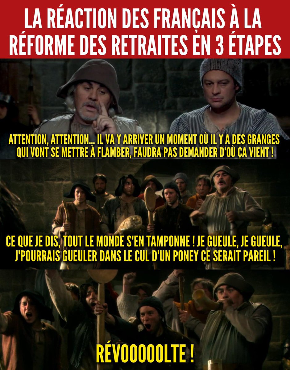 #casserolades #64AnsCestToujoursNon #ReformeDesRetaites #PasDeRetraitPasDePaix 
En démocratie le  peuple est souverain! aujourd'hui nous sommes en autocratie