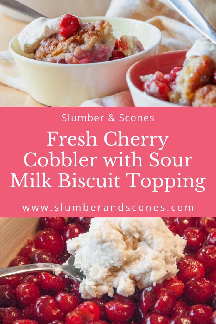 A cobbler is such a simple dessert made up of just a fruit filling and a biscuit topping.

Recipe ▸ lttr.ai/ABDmi

#CherryCobbler #SourCherries