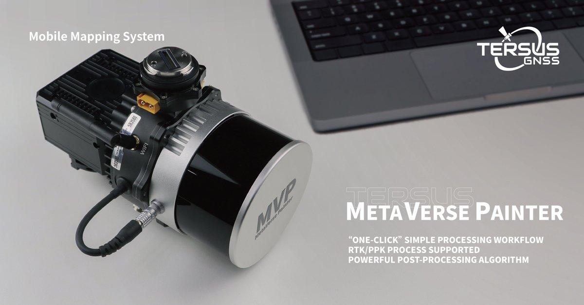 TersusGNSS's tweet photo. #Tersus #MVP is a comprehensive #mobilemappingsolution that consists of a #GNSS system, a built-in #lMU, a survey-grade camera, and a powerful #post-processing software with a simple "one-click" workflow.
Wanna Paint your own #MeraVerse, let's give it a try!🤩🥰 https://t.co/YeiOps4JFd