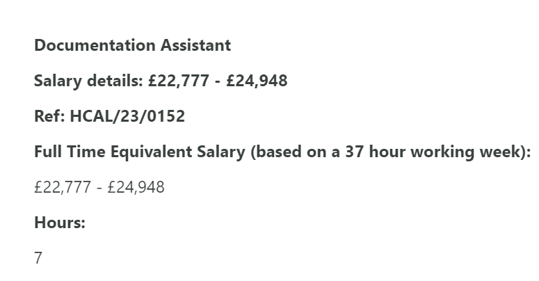 fair_jobs's tweet photo. This Documentation Assistant role at @Hull_Museums @Hullccnews  pays under the MA Salary guidelines and comes with unnecessary degree and postgraduate requirements.

This is discriminatory gatekeeping, and helps further penalise unprivileged candidates from entering the sector. https://t.co/UArOJP1Pyk