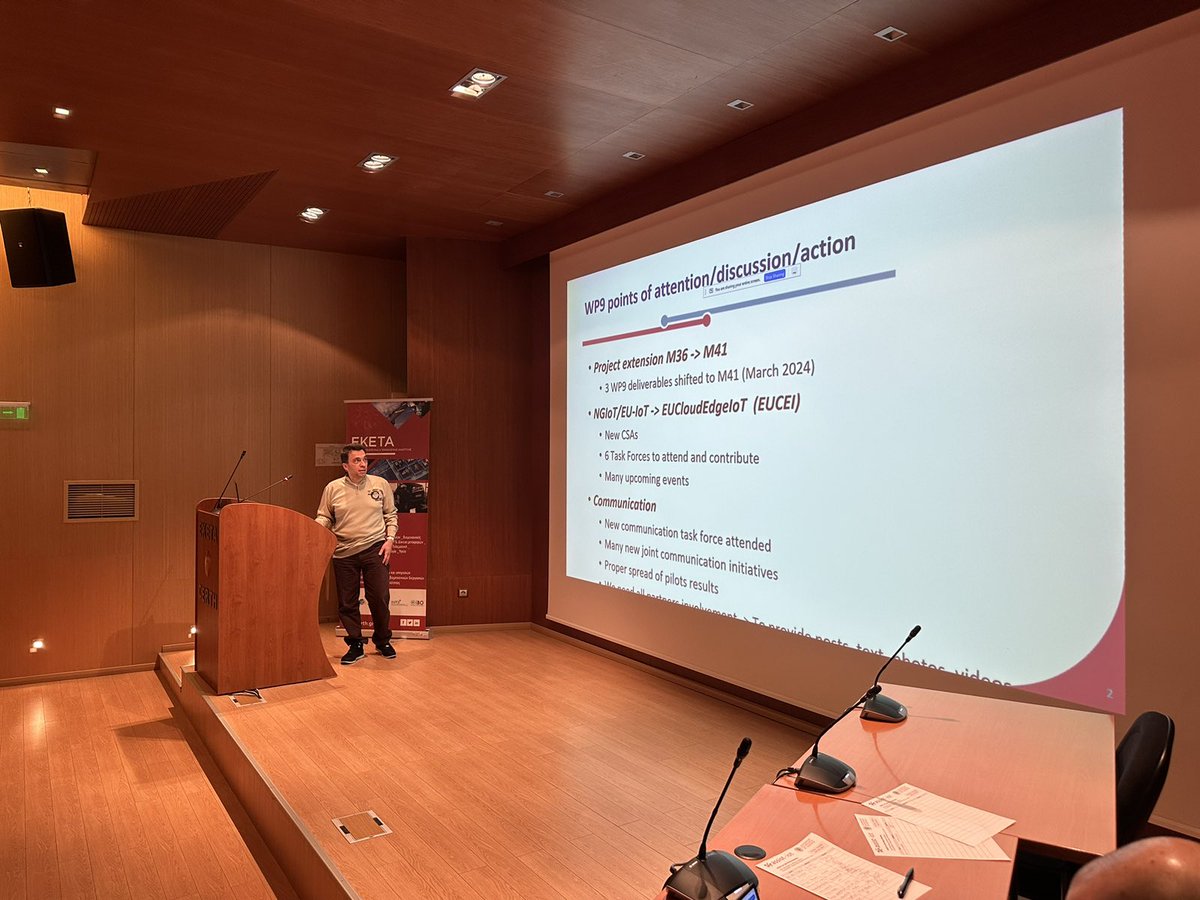 AssistIot's tweet photo. #LearnaboutASSISTIoT: The second day of the 6th ASSIST-IoT plenary meeting started earlier. Today the partners are discussing about communication, dissemination, exploitation, standardisation and KPI's status.
@EU_CloudEdgeIoT @SME_WG_NwEurope https://t.co/NNtur63wS3