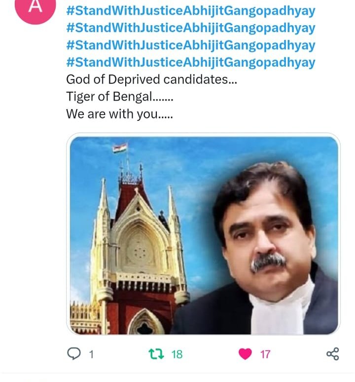 SubrataBho16087's tweet photo. #standwithjusticeabhijitgangopadhyay https://t.co/0E1cIO1zGT