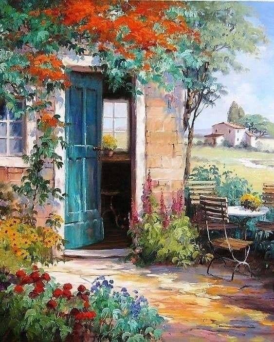 fraveris's tweet photo. Art by Ute Herrmann Pittrise Impressionist painter https://t.co/SvhoQBvCjf