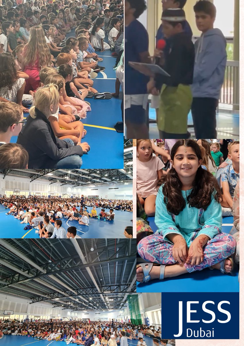JESS Islamic (@jessislamicdept) on Twitter photo JESS whole school Eid assembly! Eid celebration assembly was a wonderful example of how the school community can come together to celebrate diversity and promote understanding and respect for different cultures and religions.
<a href="/JESSDubai/">JESS Dubai 🇦🇪</a> <a href="/JESSPrimary/">JESS Primary</a> JESS whole school Eid assembly! Eid celebration assembly was a wonderful example of how the school community can come together to celebrate diversity and promote understanding and respect for different cultures and religions.
<a href="/JESSDubai/">JESS Dubai 🇦🇪</a> <a href="/JESSPrimary/">JESS Primary</a>