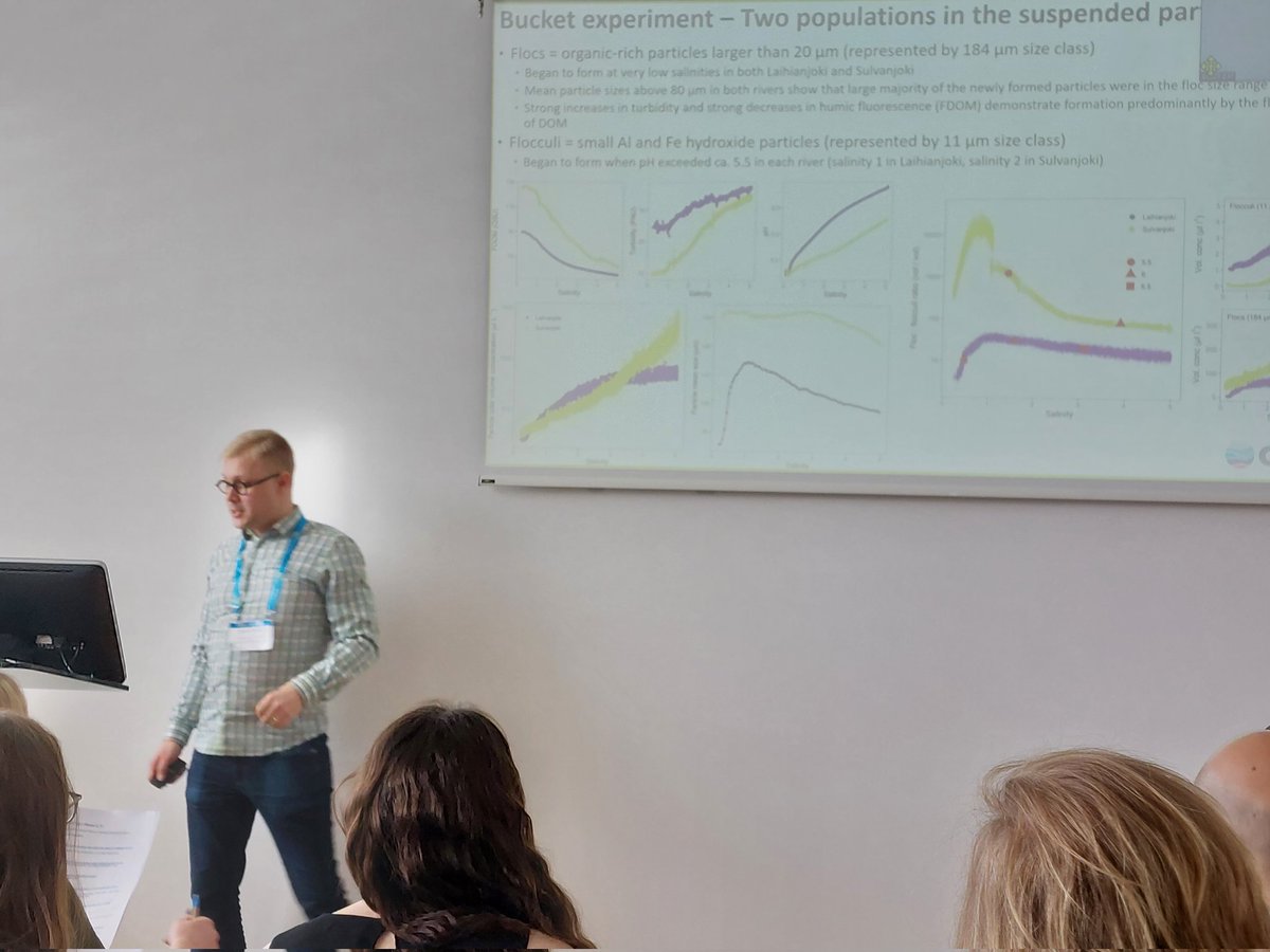 Flocculator and bucket experiments reveal that salinity and pH control trace metal flocculation from boreal acid sulfate soils, explained by <a href="/jvirtasa/">Joonas Virtasalo</a> <a href="/EuroGeosciences/">European Geosciences Union</a> #egu23 <a href="/GTK_FI/">GTK</a>
