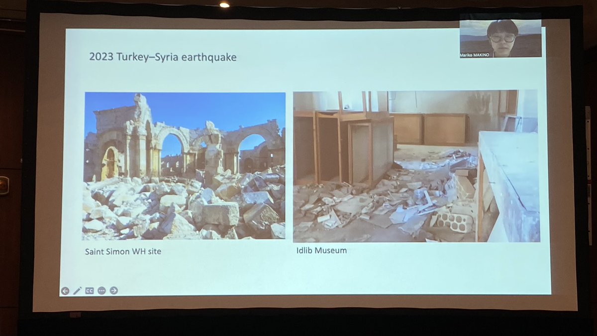 CultureinCrisis's tweet photo. Dr. Mariko Makino, Research Institute of Cultural Properties, Teikyo University, Japan 🇯🇵 

We hear about their projects working to support local people safeguarding cultural heritage during and after crisis 🇸🇾 https://t.co/sGLt6urM6y