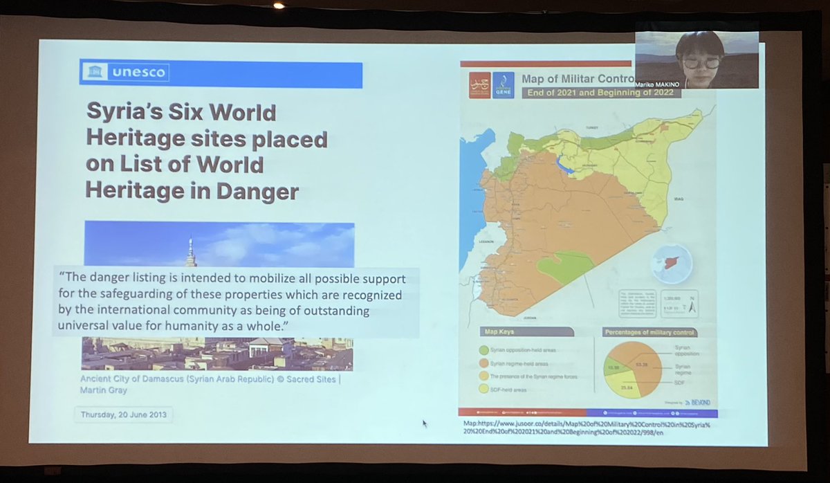 CultureinCrisis's tweet photo. Dr. Mariko Makino, Research Institute of Cultural Properties, Teikyo University, Japan 🇯🇵 

We hear about their projects working to support local people safeguarding cultural heritage during and after crisis 🇸🇾 https://t.co/sGLt6urM6y