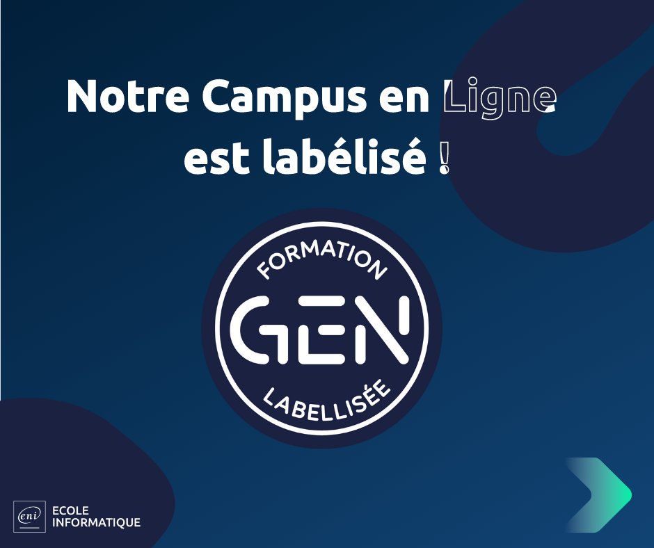 ENIEcoleInforma's tweet photo. Bonne nouvelle ! 2 de nos #formations de notre Campus en Ligne ont été récemment #labellisées @Ecole_Numerique 🧑‍💻

Découvrez en plus sur le label et ses missions juste ici 👇 https://t.co/BNOw2Ra51H