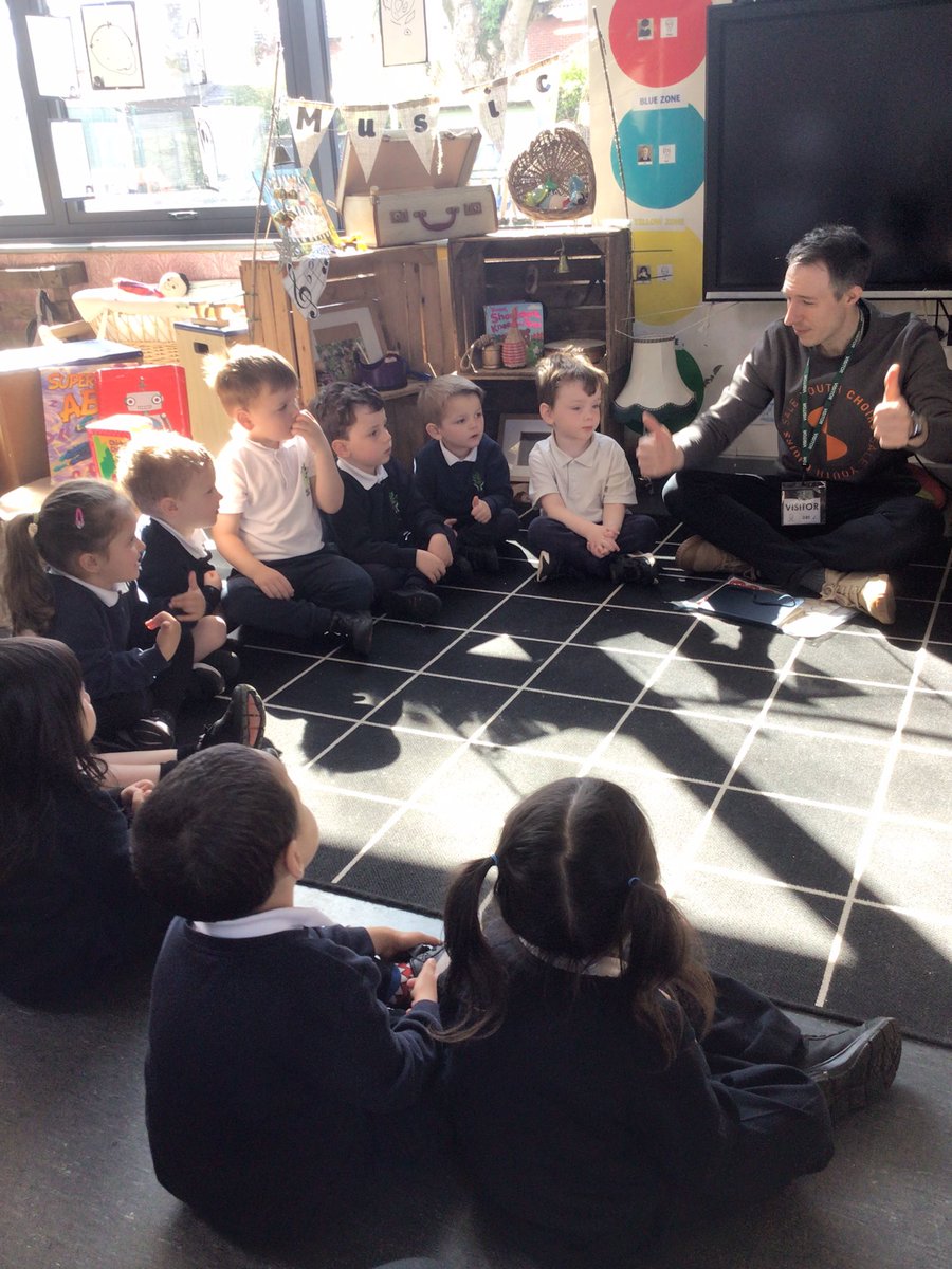The children are enjoying a music lesson, they enjoyed singing hello to their friends and joining in with different songs #LTPAUTW #wearebrightfutures