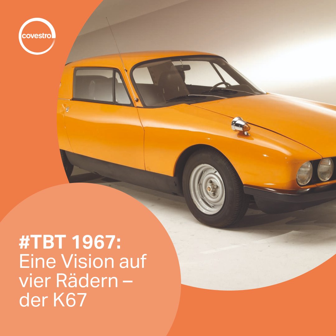 CovestroDE's tweet image. Können Sie sich ein Auto fast nur aus #Kunststoff vorstellen? Wir vor 55 Jahren schon! 🚗 Der K67 zeigte der Automobilindustrie mit seinen wenigen verbauten Metallteilen einen neuen Weg in Sachen Materialität. Auch heute noch funktioniert der #Prototyp von damals tadellos! #TBT