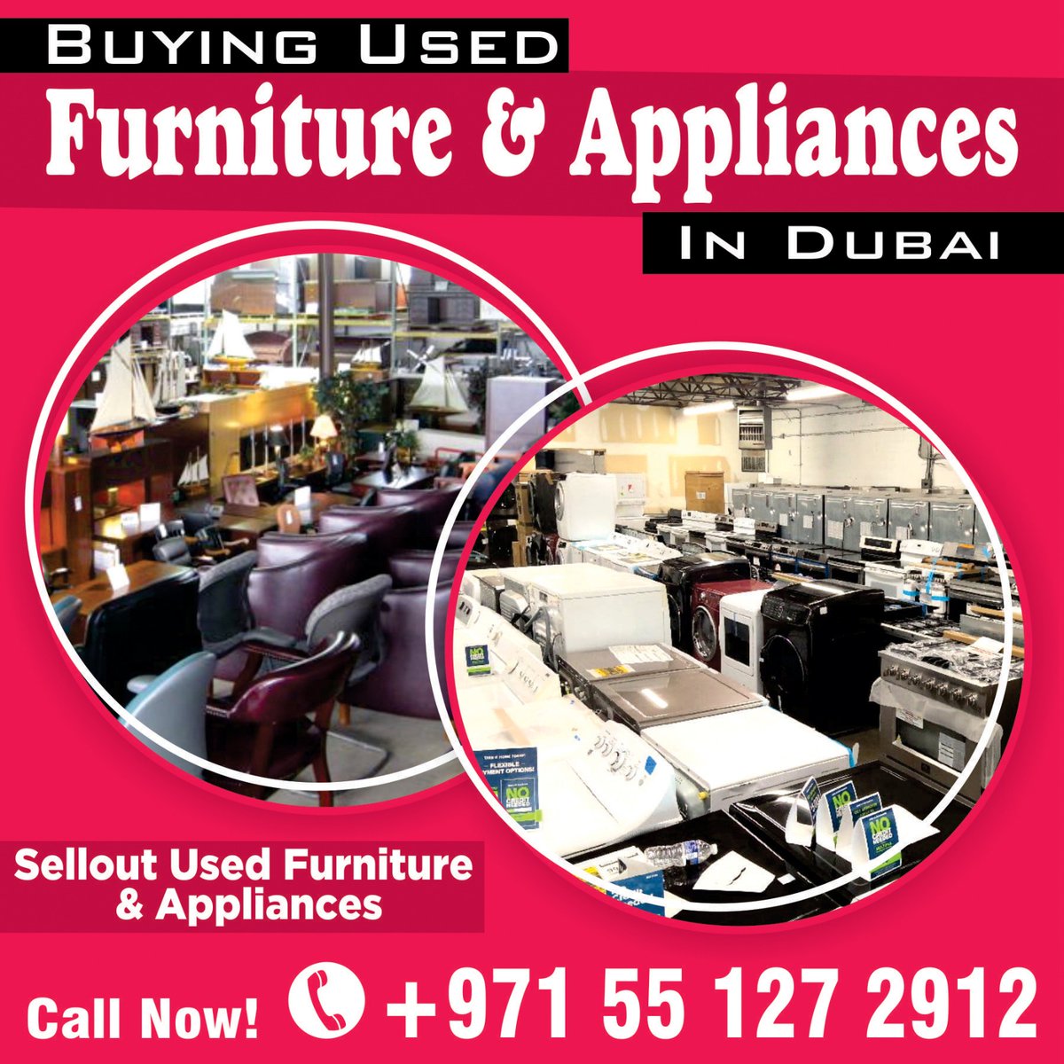 Are you looking to upgrade your furniture and appliances in Dubai? Why not sell your gently used items and make some extra cash?
So why let your used furniture and appliances gather dust when you could turn them into cash?
For details: 0551272912
#usedfurniture #usedappliances