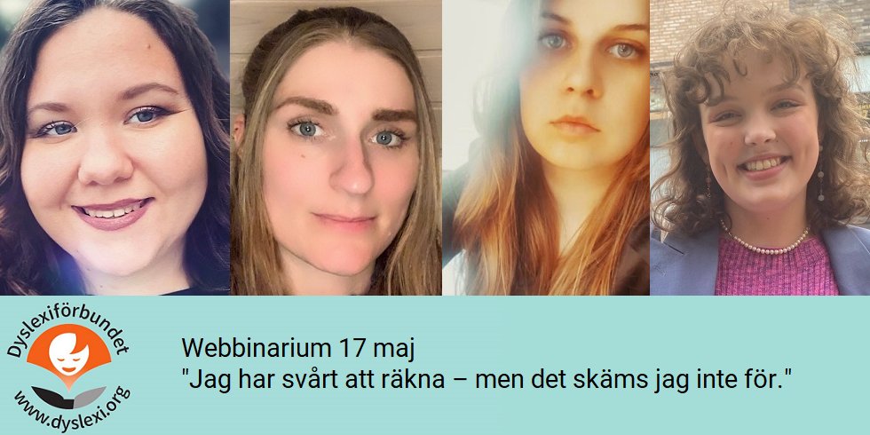 dyslexi_org's tweet photo. Webbinarium 17 och 24 maj om vad dyskalkyli är, vad personer med egna svårigheter tänker kring sin diagnos samt om vilka verktyg för dyskalkyli som finns och hur lärare kan stötta elever i skolan. Anmäl dig: https://t.co/71QIU9IAGg
#dyskalkyli #undervisning #logoped #matematik https://t.co/hJiKZzNbR3