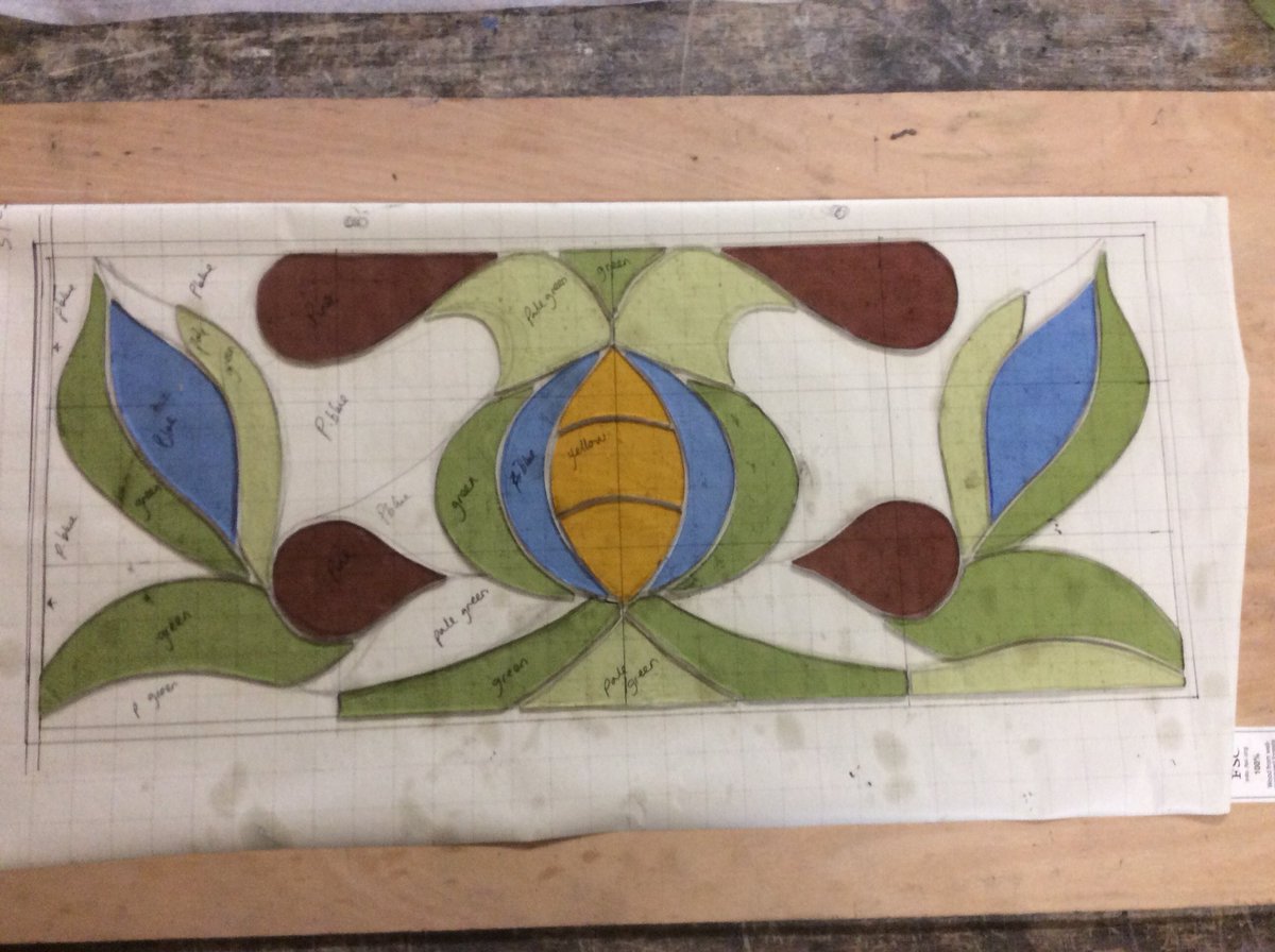 Fabstainedglass's tweet photo. #onthebench #workinprogress #playingwithhistory ... an #artnuveau window #madetoday #thursdaymorning https://t.co/7WUDDxm6BS