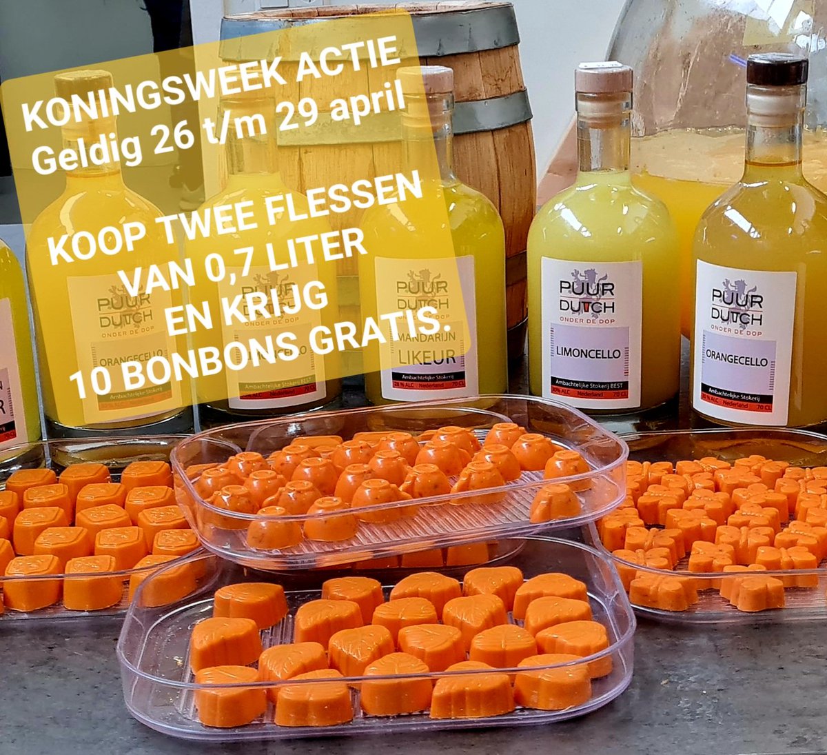 Puurdutch_nl's tweet photo. We zijn open!
Stokerij & Slijterij Puur Dutch
Kom gerust kijken en proeven. #Puurdutch #bonbons #stokerij #destillery @shopping_centrum_best @beleefbest @cparkbata https://t.co/yQYmIWAb6Q