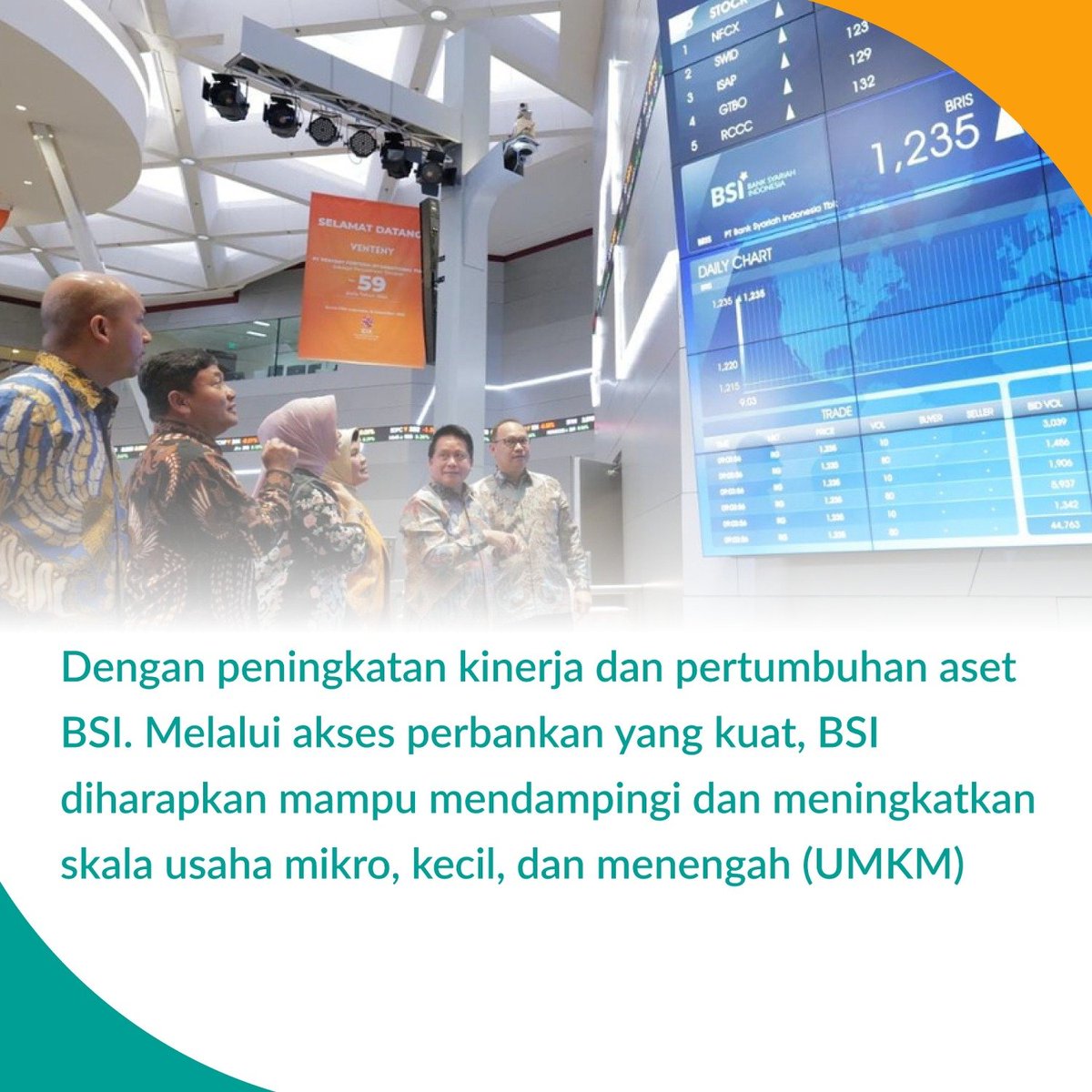 mantankorlap's tweet photo. Dengan peningkatan kinerja dan pertumbuhan aset BSI. Melalui akses perbankan yang kuat, BSI diharapkan mampu mendampingi dan meningkatkan skala usaha mikro, kecil, dan menengah (UMKM).

Luar biasa
#KinerjaBSI2023 https://t.co/8RqxI37EWn