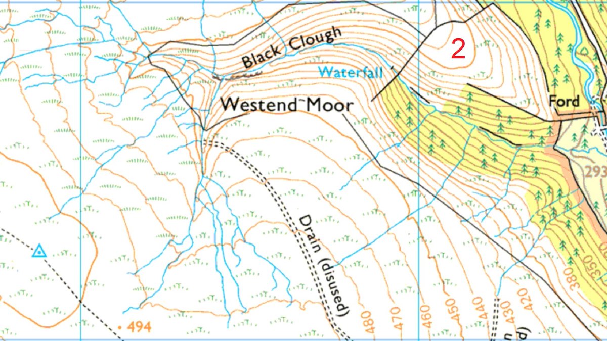 fellrunningguid's tweet image. Navigation Task:

Locate the feature shown in the photo on the correct map.
Where was the photo taken from and what are we looking at?

(video answer tonight for Patreon subscribers)
#mapreading #peakdistrict #contourlines